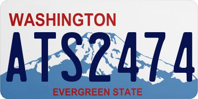 WA license plate ATS2474