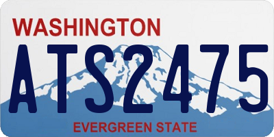 WA license plate ATS2475