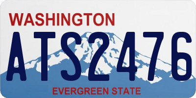 WA license plate ATS2476