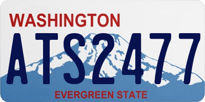 WA license plate ATS2477