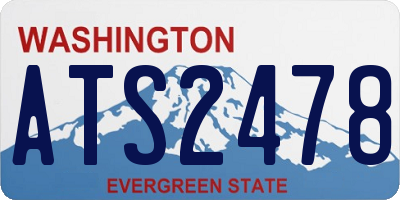 WA license plate ATS2478
