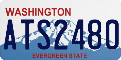 WA license plate ATS2480