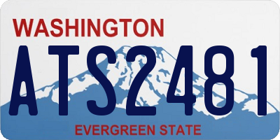 WA license plate ATS2481