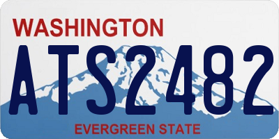 WA license plate ATS2482