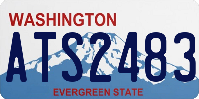 WA license plate ATS2483