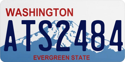 WA license plate ATS2484
