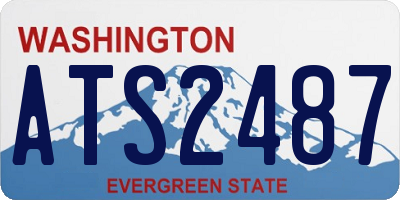 WA license plate ATS2487