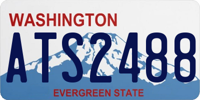 WA license plate ATS2488