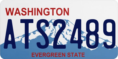 WA license plate ATS2489
