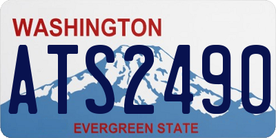 WA license plate ATS2490