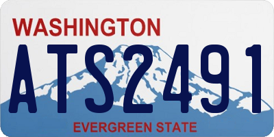 WA license plate ATS2491