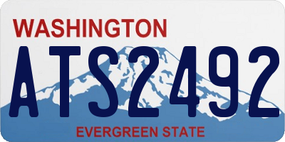 WA license plate ATS2492