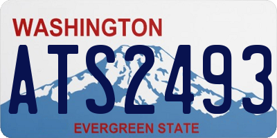 WA license plate ATS2493