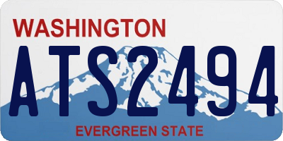 WA license plate ATS2494