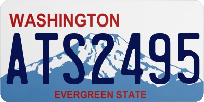 WA license plate ATS2495