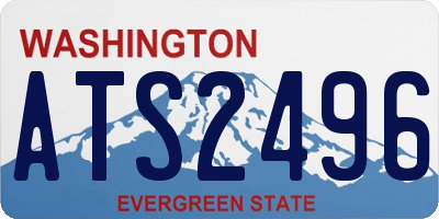 WA license plate ATS2496