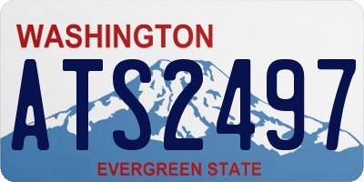 WA license plate ATS2497