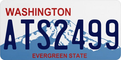 WA license plate ATS2499