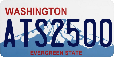 WA license plate ATS2500