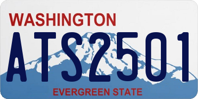 WA license plate ATS2501