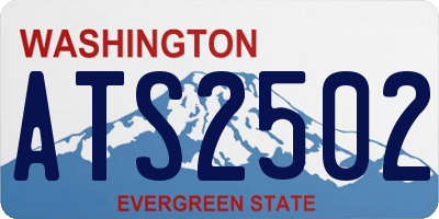 WA license plate ATS2502