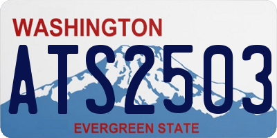 WA license plate ATS2503