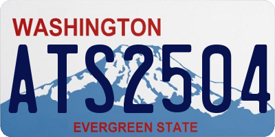 WA license plate ATS2504