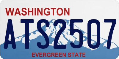 WA license plate ATS2507