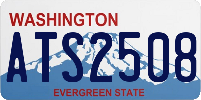 WA license plate ATS2508