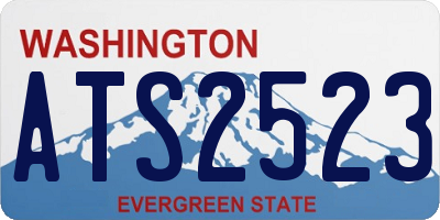 WA license plate ATS2523