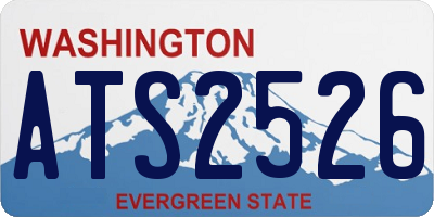 WA license plate ATS2526