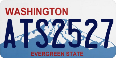 WA license plate ATS2527