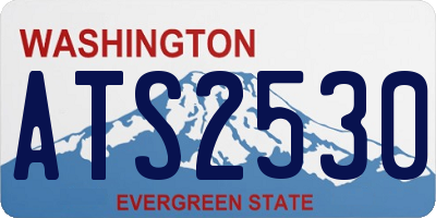 WA license plate ATS2530