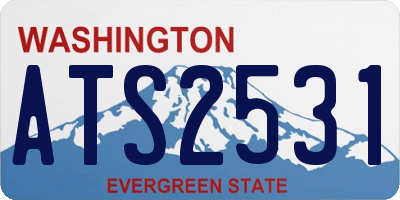 WA license plate ATS2531