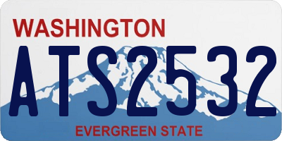 WA license plate ATS2532