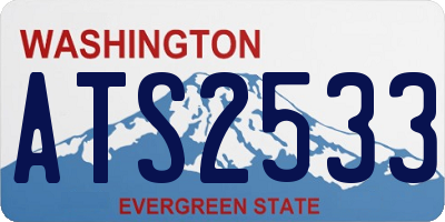 WA license plate ATS2533