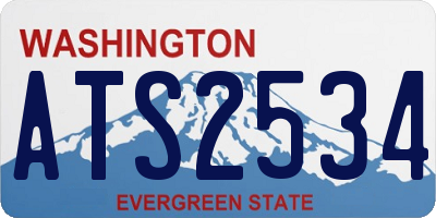 WA license plate ATS2534