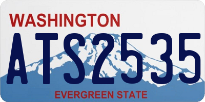 WA license plate ATS2535