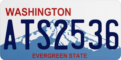 WA license plate ATS2536