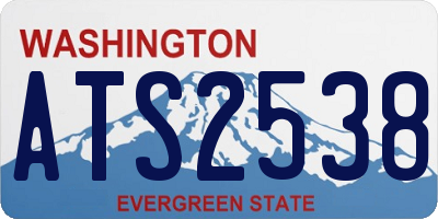 WA license plate ATS2538