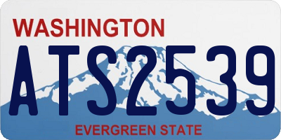 WA license plate ATS2539