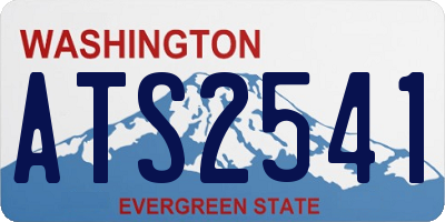 WA license plate ATS2541