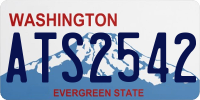 WA license plate ATS2542