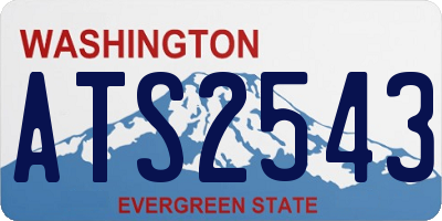 WA license plate ATS2543