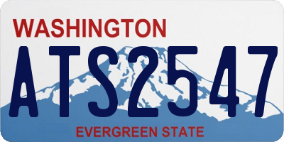 WA license plate ATS2547