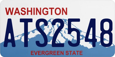 WA license plate ATS2548