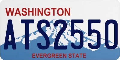 WA license plate ATS2550