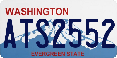 WA license plate ATS2552