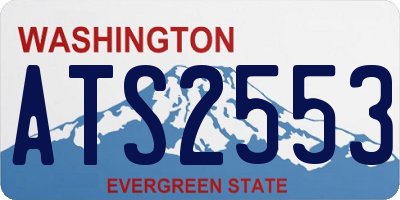 WA license plate ATS2553