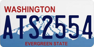 WA license plate ATS2554